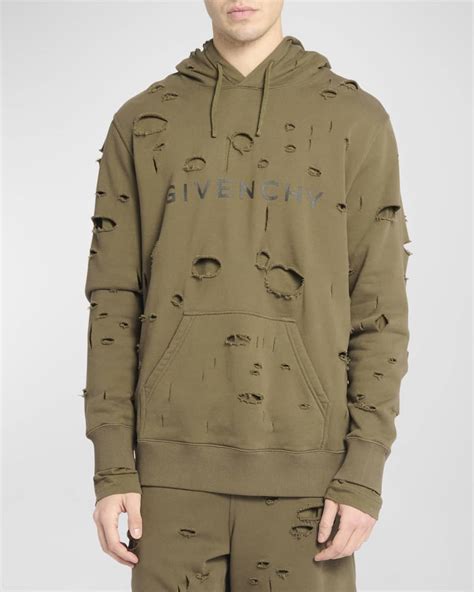 givenchy hoodie mens price|givenchy destroyed hoodie.